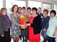 Hospital’s farewell to matron Sue