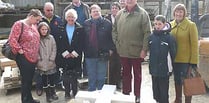 War memorial supporters check on progress