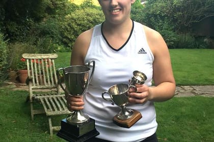 Katherine shines in Minehead Tennis Club finals