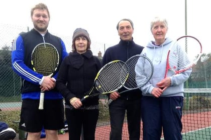 Alison and Gian win Minehead Tennis Club doubles