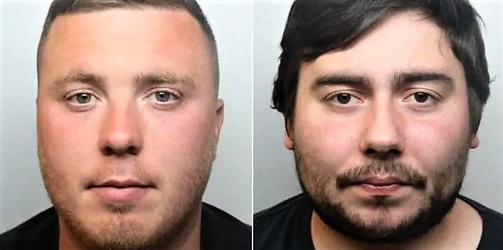 Jailed - Patrick Shelley (left) and Jared Tappin