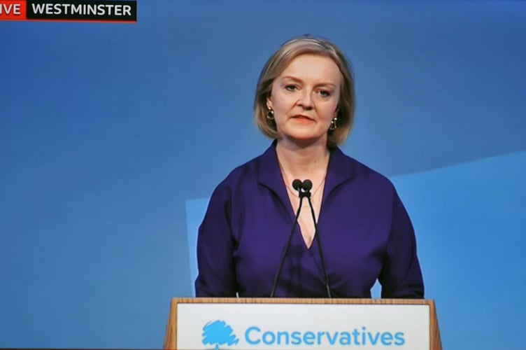 Photo: Steve Pope MDA050922A_SP009
BBC screen grab of new Conservative leader and Prime Minister Liz Truss MP