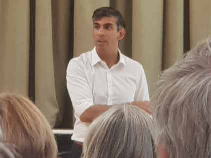 Rishi Sunak meets local Conservatives.