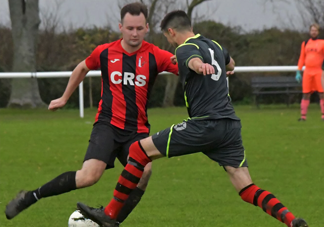 Connor Jeromson, left, will miss Watchet's game with Chilcompton