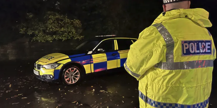 A policeman pictured during Operation Tonic