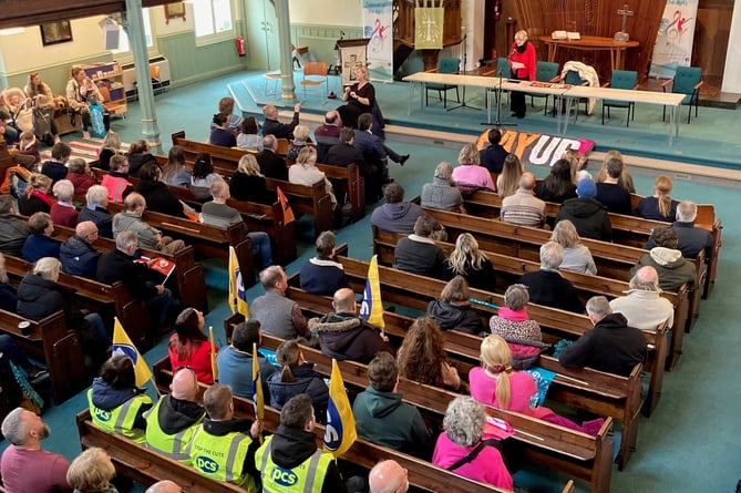 NEU TUC teachers strike rally schools Somerset