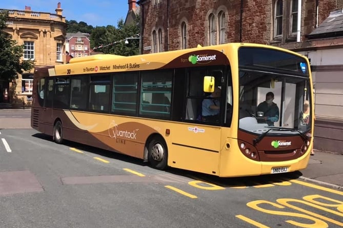 No 28 bus service Minehead Taunton Buses of Somerset