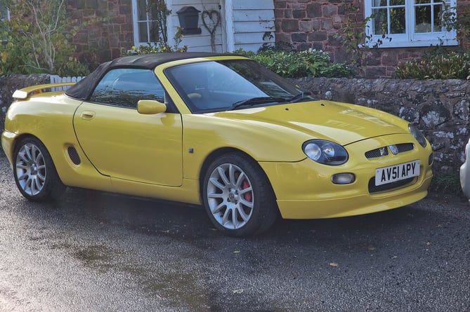 Wootton Courtenay Exmoor Terry Jones Friends Round London UKH4H charity drive topless MG convertible