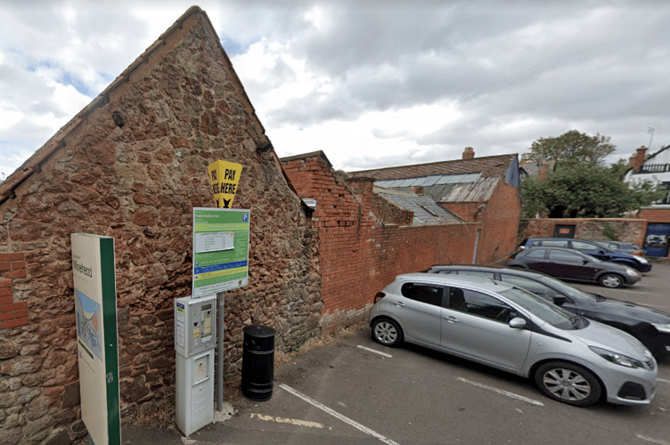 Minehead North Road car park payment machine