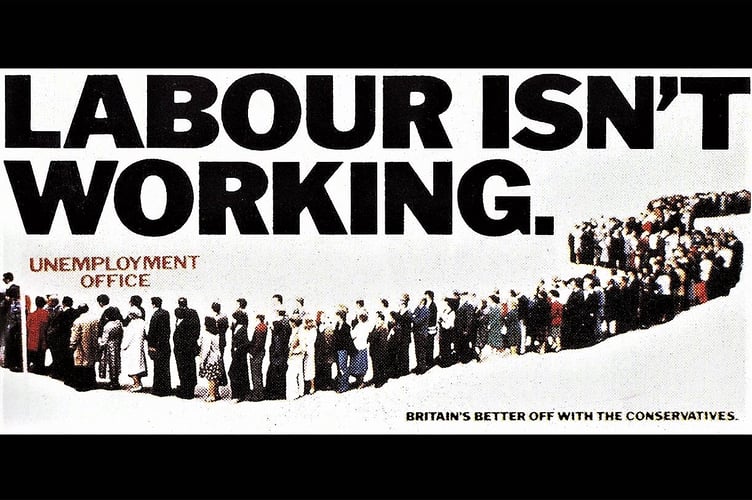 The poster used by the Conservatives