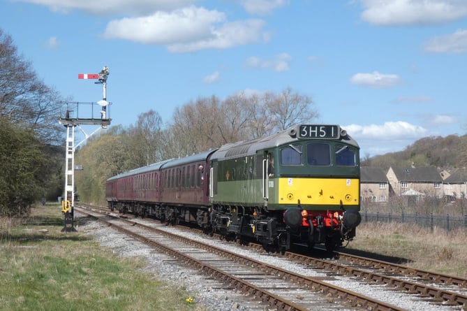 Class 25 No. D7659 diesel locomotive which will join the West Somerset Railway’s summer diesel festival.