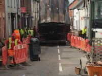 Village's main road closed for five nights