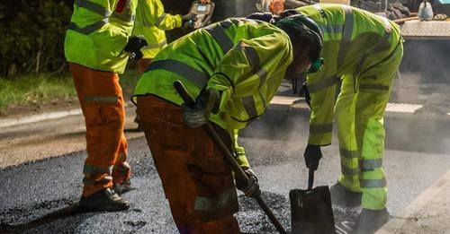 A Somerset road resurfacing project.