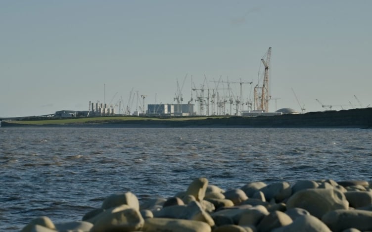 The Hinkley Point C site on the West Somerset coastline.