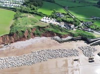 Spectacle as 13,500 tonnes of rock shipped to Blue Anchor beach for coast defences