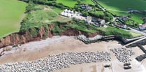 Spectacle as 13,500 tonnes of rock shipped to Blue Anchor beach for coast defences