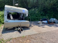 Appeal after 'youths set fire' to Wiveliscombe woman's caravan