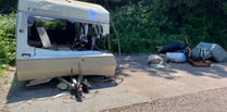 Appeal after 'youths set fire' to Wiveliscombe woman's caravan