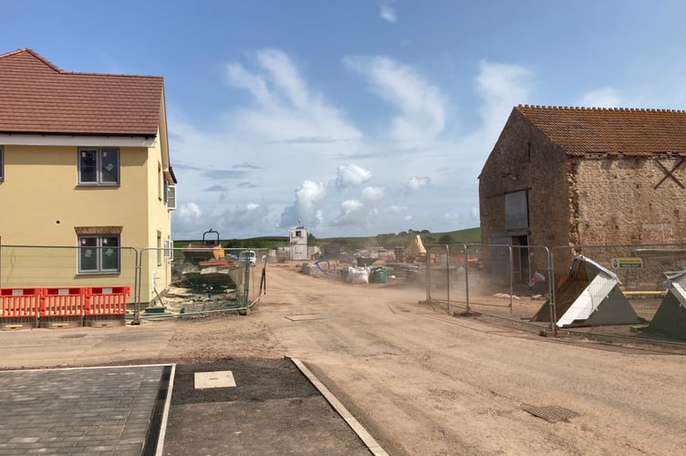 The Cricketer Farm development on the A39 in Nether Stowey