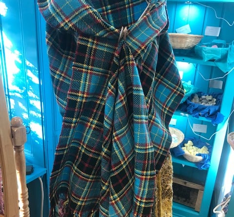 Another example of a 'Wivey tartan' item in Secret Island, Wiveliscombe.