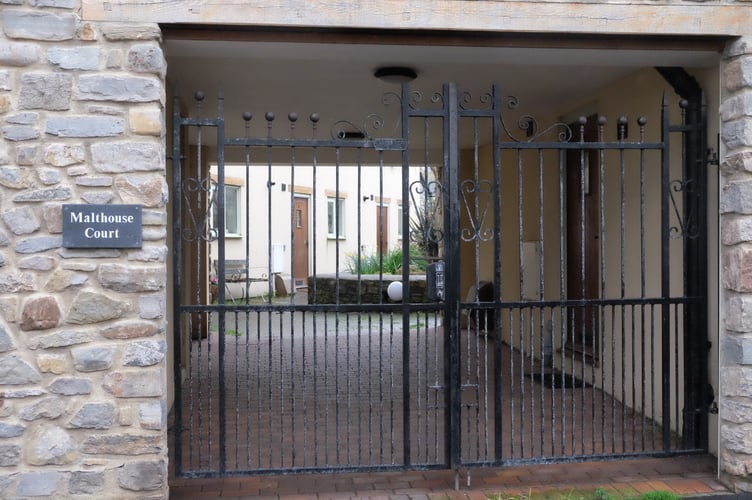 The entrance to Malthouse Court, Watchet.