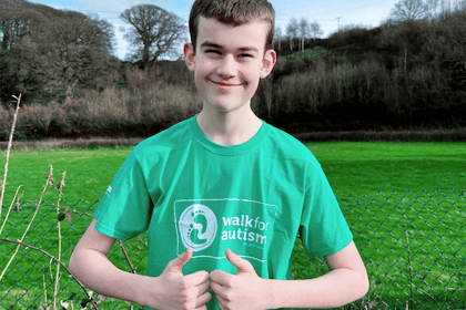 Teenager steps up to help autism charity