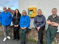 Town reaches defibrillator milestone