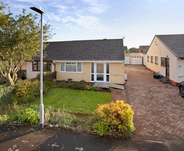 Two-bedroom bungalow close to the Blackdown Hills for sale