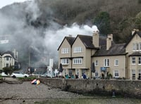 Porlock Weir Hotel forced to 'evacuate' during fire