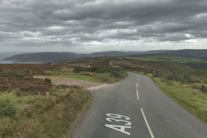 Man killed in A39 motorcycle crash
