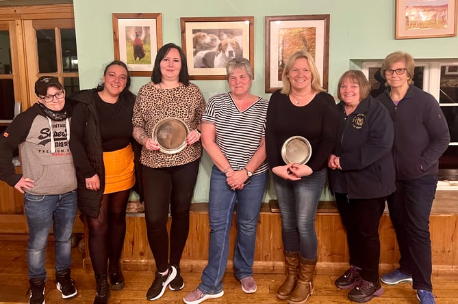 Watchet Ladies Skittles League Front Pin finalists