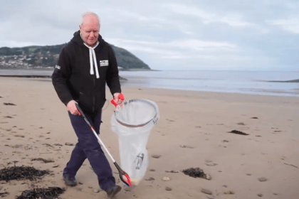 Local eco-friendly entrepreneur leads cleanup effort at Minehead beach