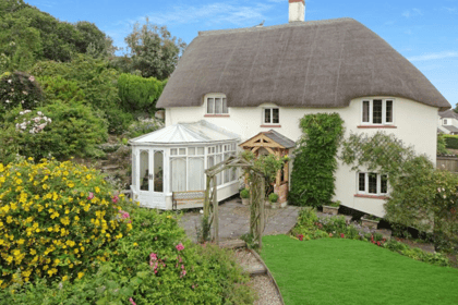 Look inside thatched former village post office for sale in Exmoor