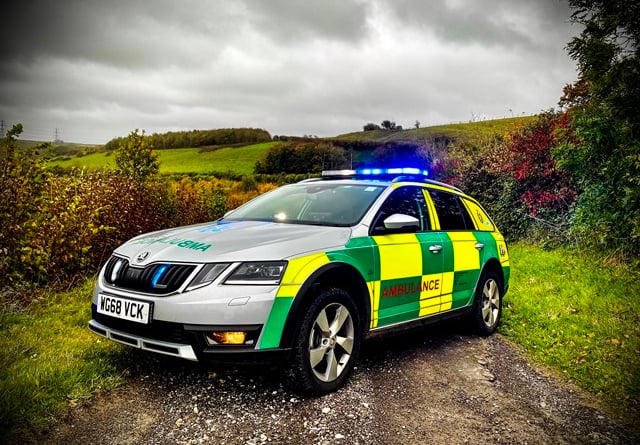 Questions are being asked after an elderly suspect Exmoor stroke victim was left unattended by paramedics and an ambulance.