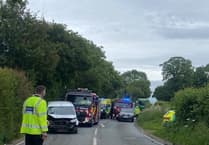 Large 999 presence after serious crash on A358