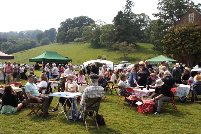 Nettlecombe church fete attracted large numbers of visitors on a sunny Saturday.