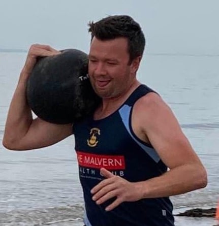 Luke Milton - pictured rugby training on Minehead beach