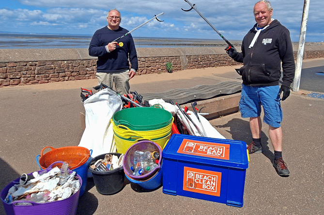The beach and town litter-pick was organised by Plastic Free Minehead