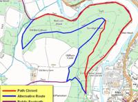 Footpath closures in Dulverton from June 21