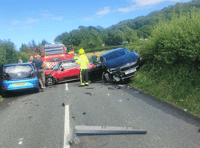 Witness appeal after four-crash on A39