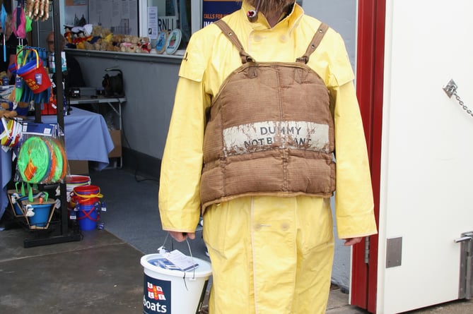 Andrew Escott in original lifeboat crew outfit at Minehead Lifeboat Station's open day. PHOTO: George Ody.