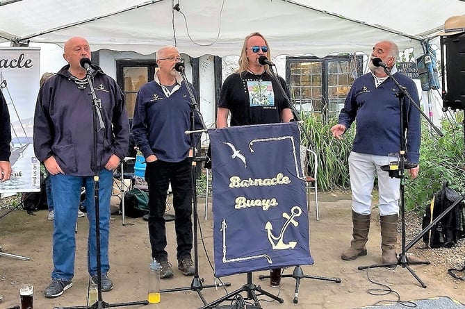 The Barnacle Buoys shanty singers (Photo: Deborah Stanyon)