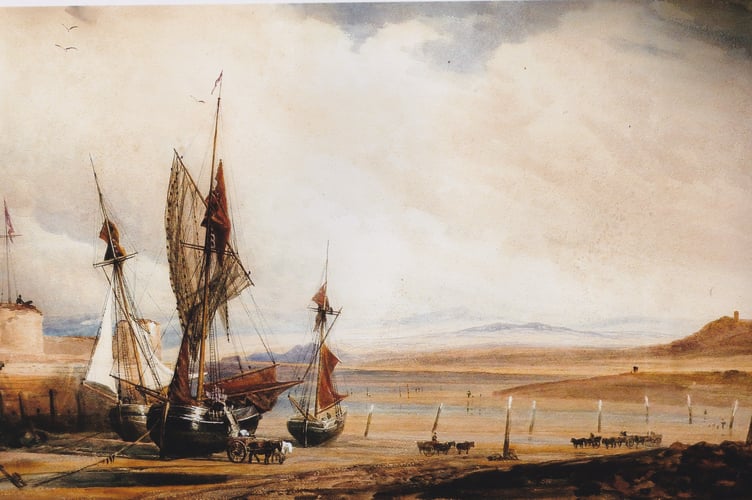 The rare painting of Minehead harbour donated to the museum