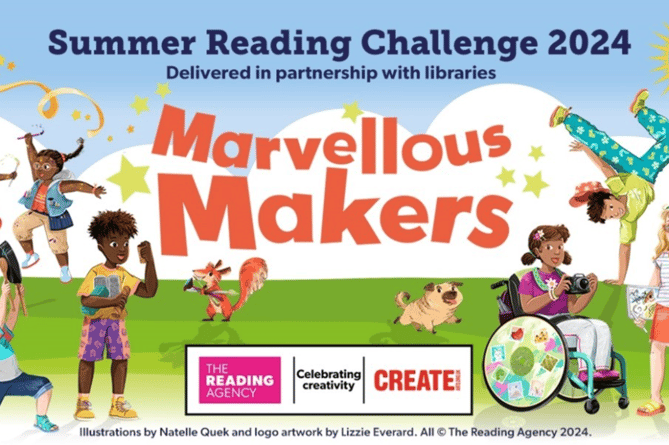 Join 'Marvellous Makers' this summer, and compete in the 2024 reading challenge across Somerset