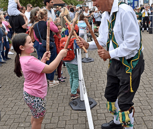 Fiddlesticks, a young visitor to the Watchet Carnival Weekender discovers there's nothing to this Morris dancing lark.