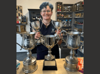 Andi Rickard wins multiple cups at Scything Championship