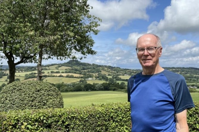 Benefiting from a boosted mobile phone signal is peter Samwell, who lives near the Blackdown Hills. PHOTO: CDS.