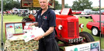 Davey the tractor chugs into print