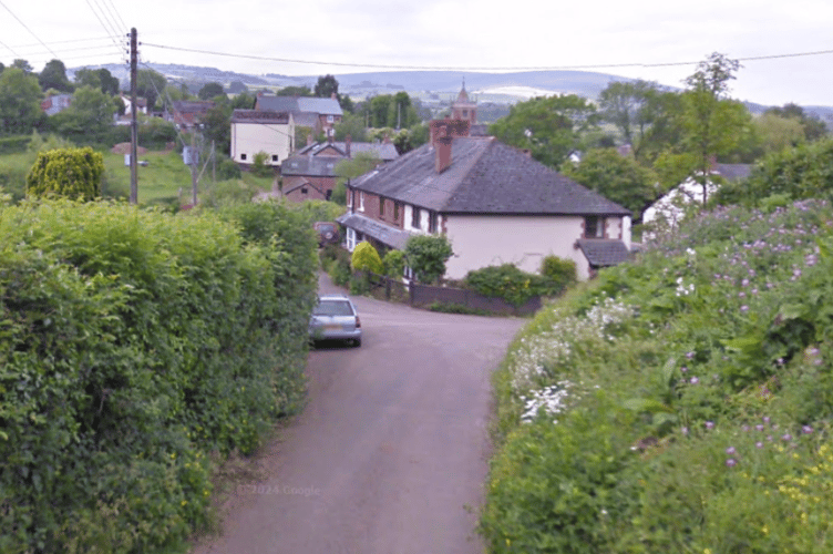 A view of Great House Street, Timberscombe. 