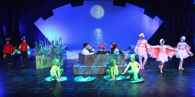 A scene from The Little Mermaid, in the Minehead Regal.